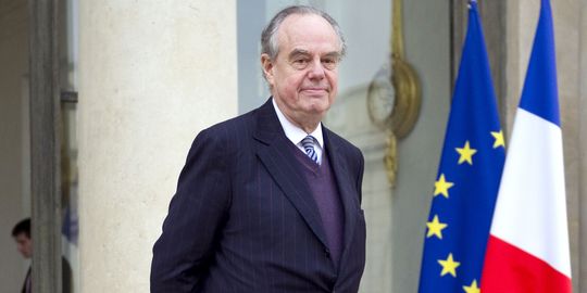 Description : Le ministre de la culture et de la communication, Frédéric Mitterrand, à l'Elysée à Paris, le 8 février 2012.