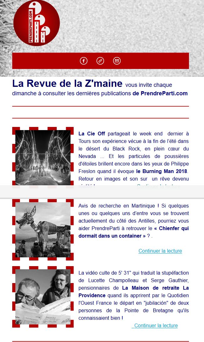Sommaire de La revue de la Z'miane n°6